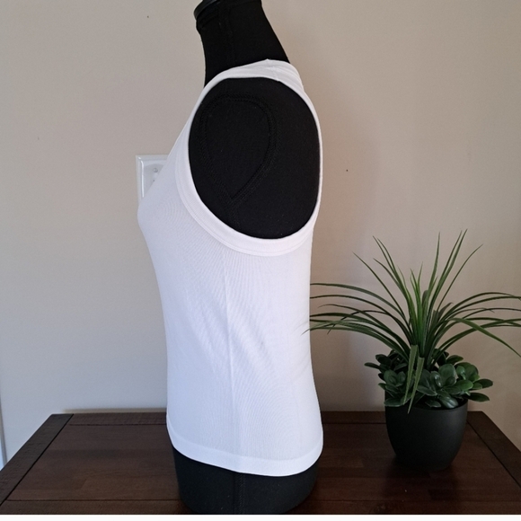 Reflex Set Of 3 Tanks Racer Back Ribbed Seamless Grey White Blue Size Medium - Picture 12 of 13